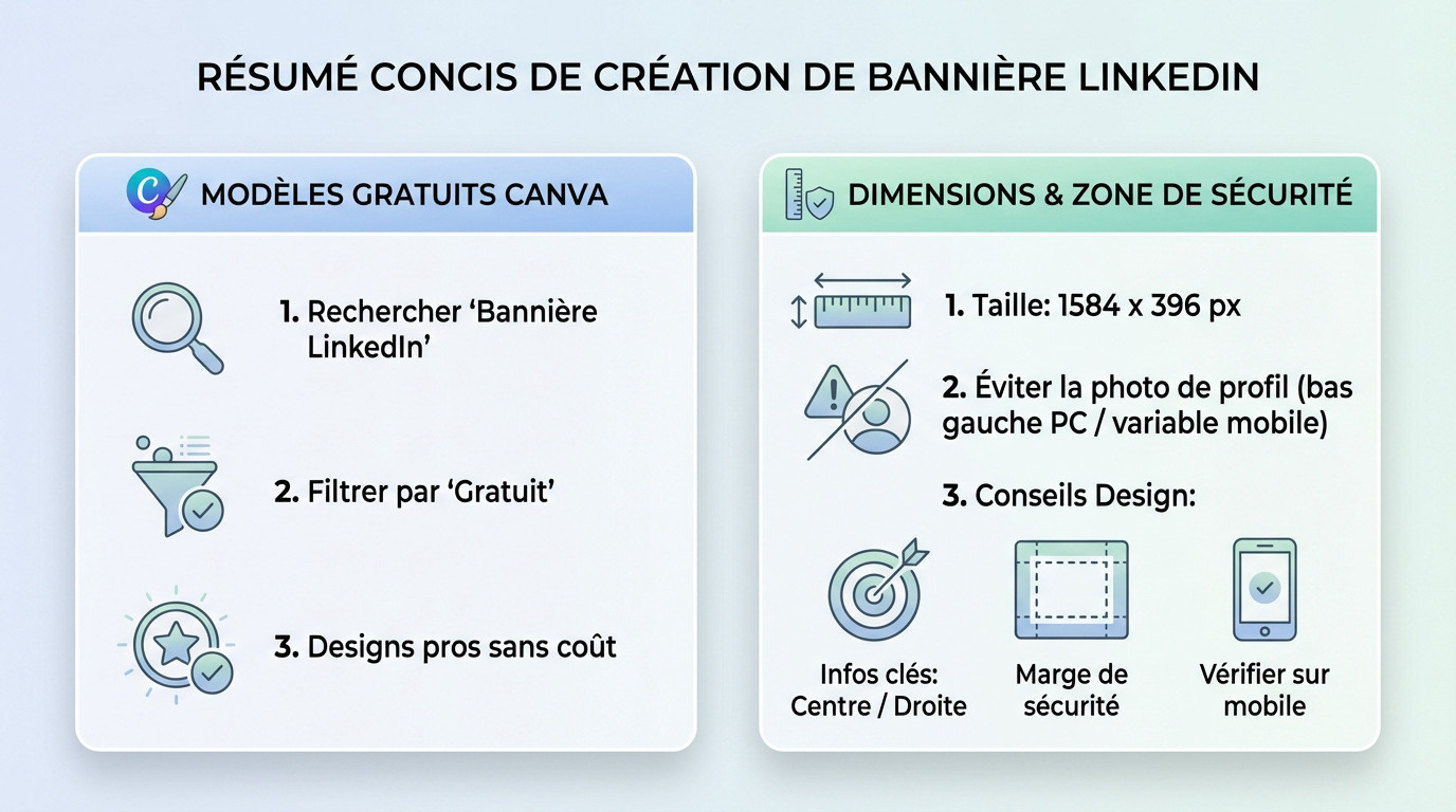 Guide visuel des dimensions pour une bannière LinkedIn réussie