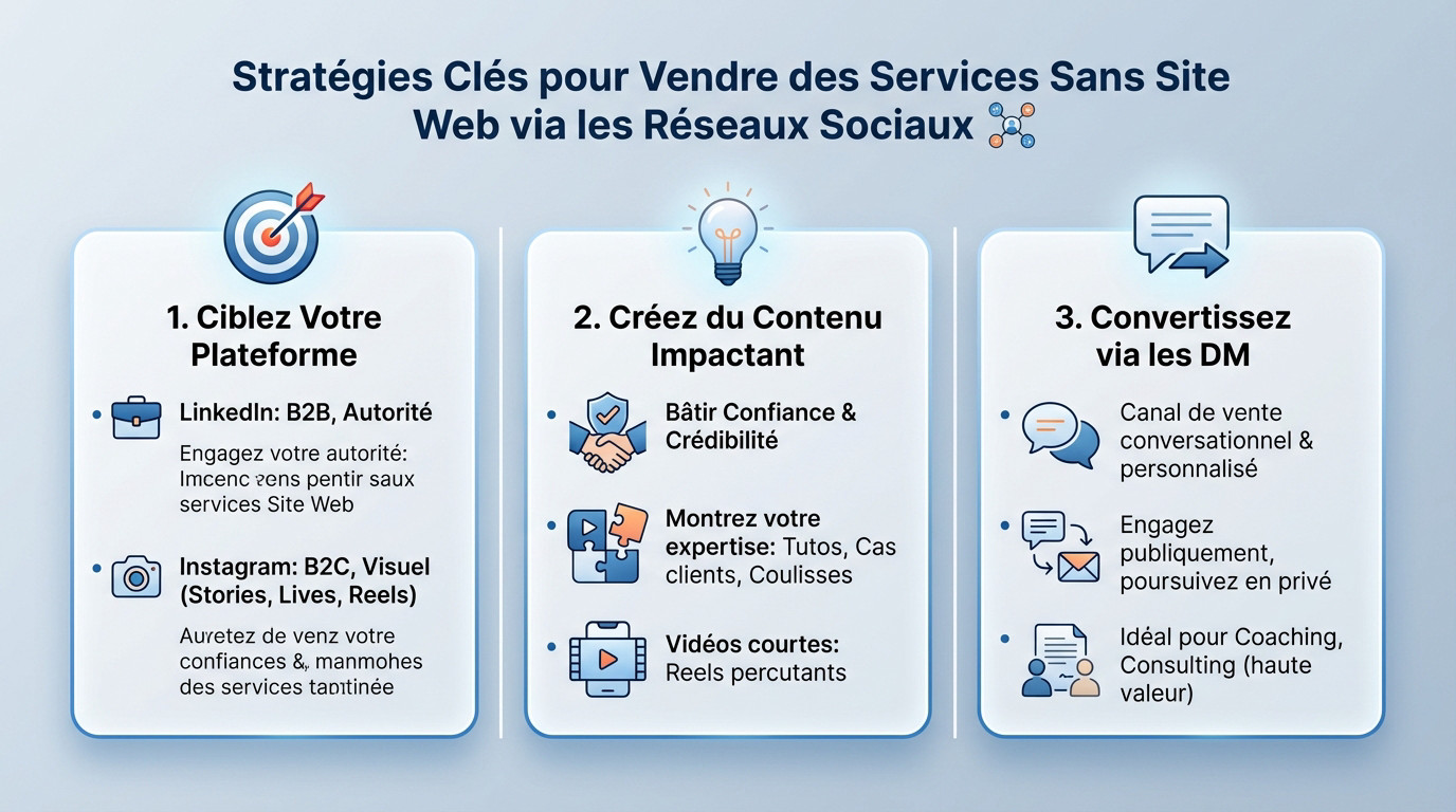 Stratégies efficaces pour vendre des services via les réseaux sociaux