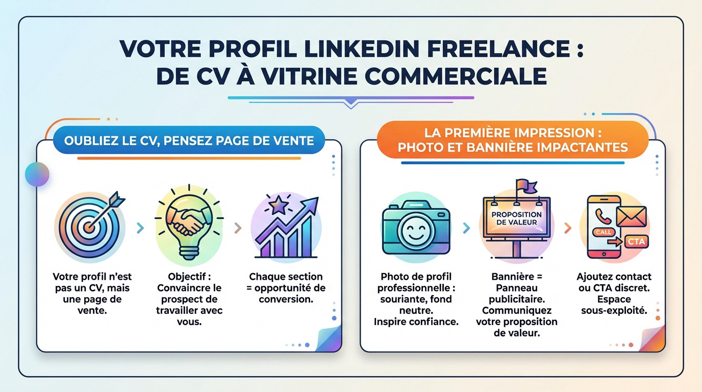Optimiser profil LinkedIn freelance : transformer son CV en page de vente