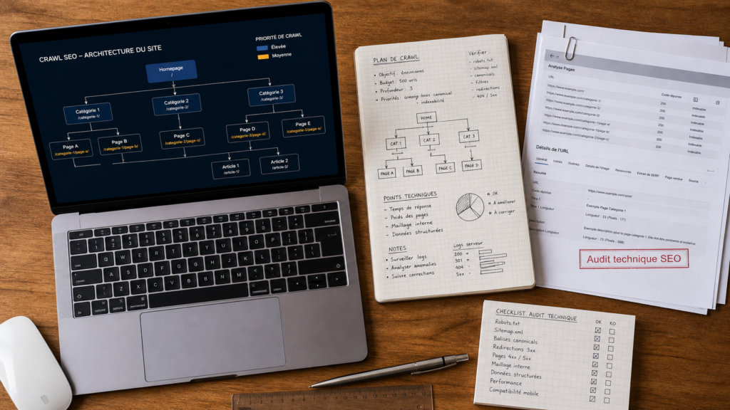 Audit technique seo sur l’indexation et le crawl