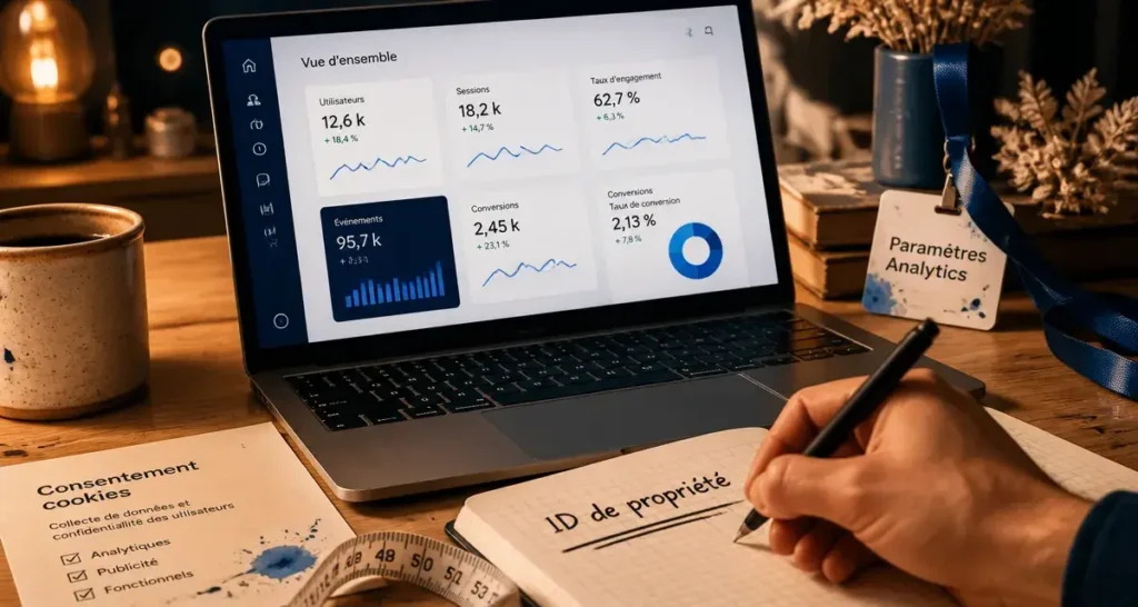 Comment utiliser Google Analytics : installer le tag, attendre 24h, lire 4 rapports
