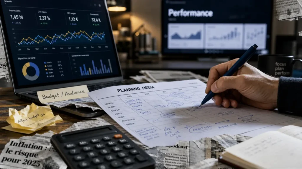 Expert média : stratégie, achat d’espaces et optimisation en temps réel