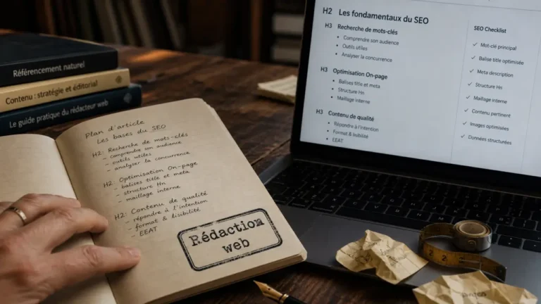 Rédaction de contenu web : plan SEO clair