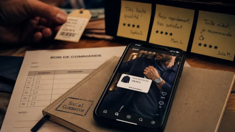 Social e commerce : vidéo shoppable sur mobile avec tag produit