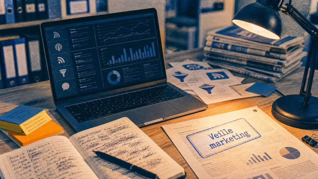 Veille marketing digital : 5 signaux concrets pour anticiper concurrents, marché et réputation