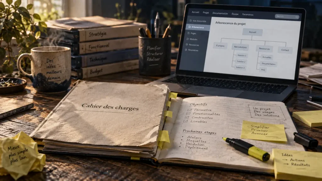 Cahier des charges site web : le cadre qui sécurise le budget et le planning