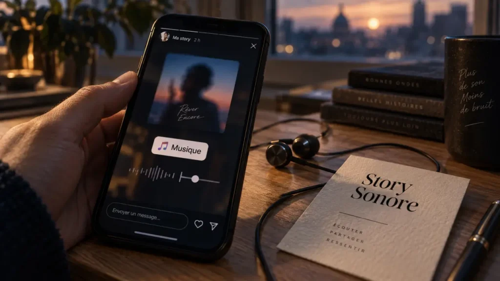 Musique dans les stories Instagram : simple à ajouter, difficile à faire durer sur plusieurs séquences