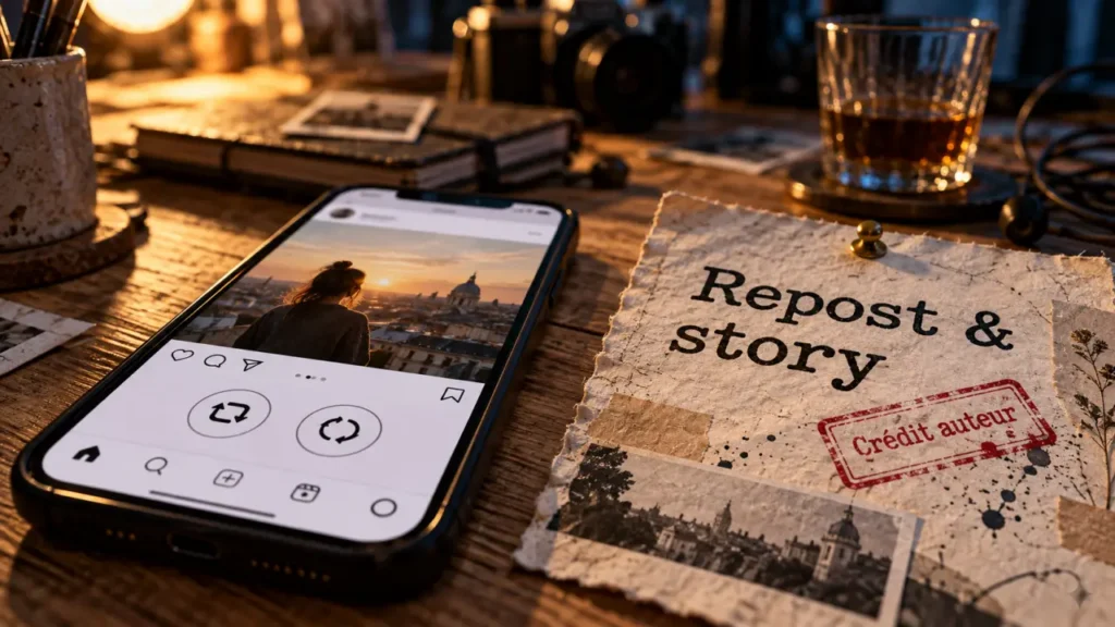 Republications Instagram : reposter sans confondre fil, story et enregistrement