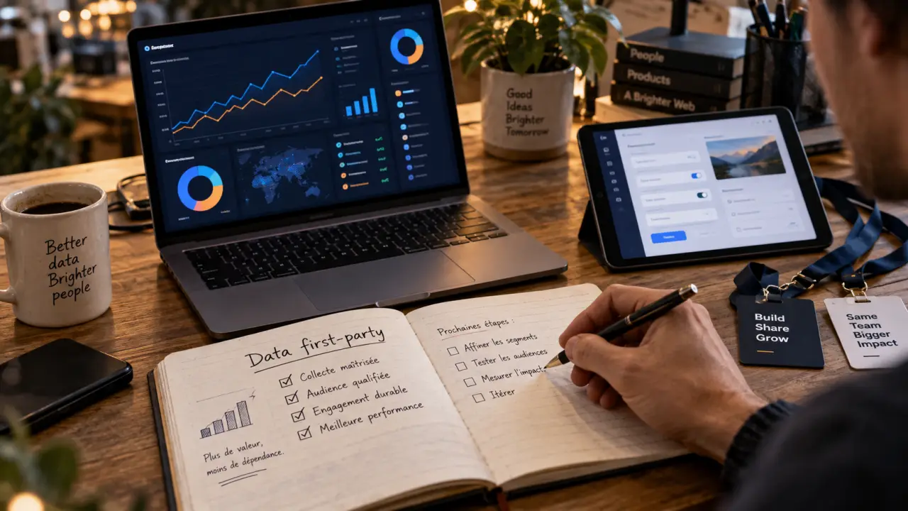 Tendances digitales : tableau data first-party, UX et formulaires courts sur bureau